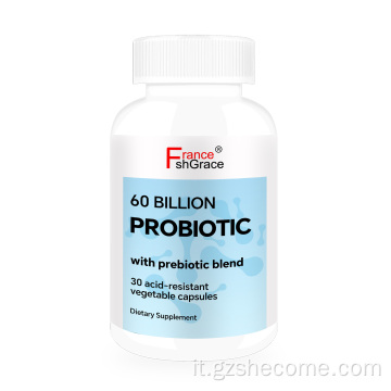 Supporto per le capsule probiotiche per la salute digestiva
